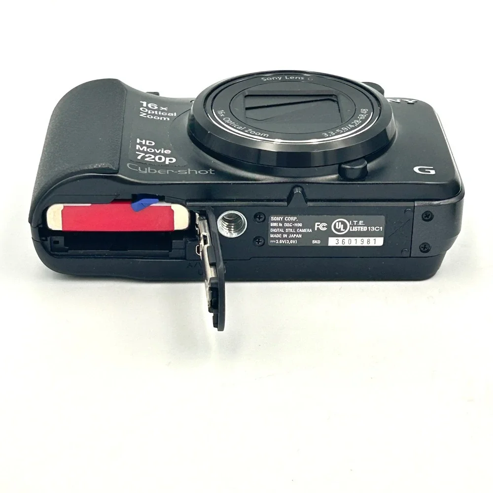 Sony Cyber-shot DSC-H90 Digital Camera Black 16.1MP 16x Optical Zoom Bundle EUC